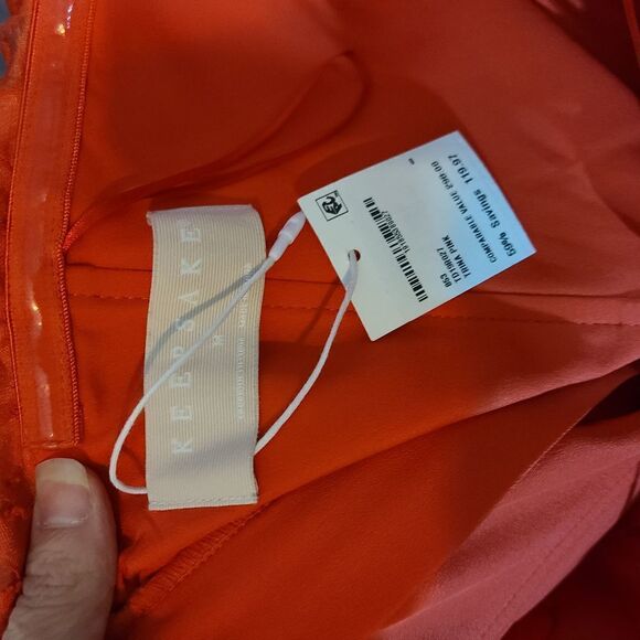 Keepsake Red Strapless Dress Size Medium - Picture 4 of 5